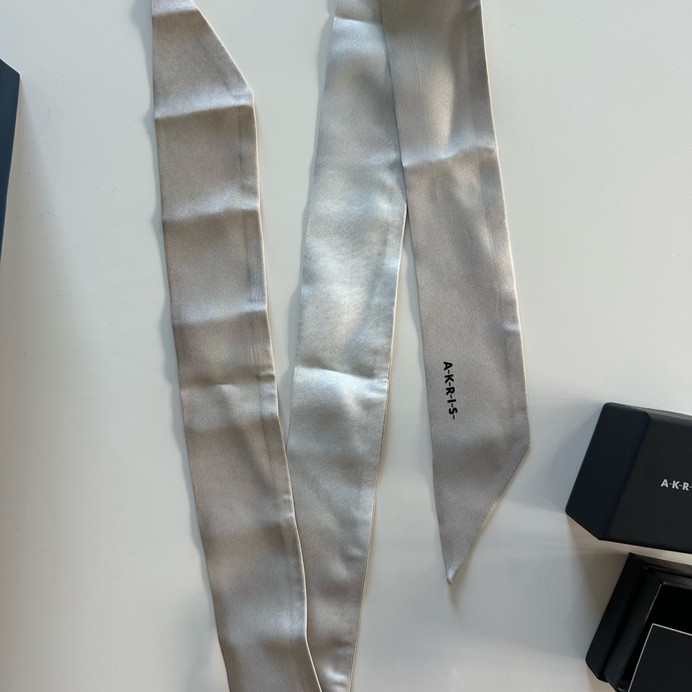 Akris Silk Scarf / Headband/ Purse Wrap/ Twilly Brand New in a box